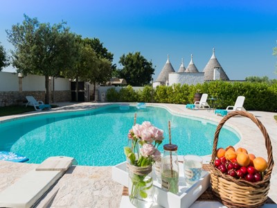 Luxury Trulli complex with private pool near Locorotondo