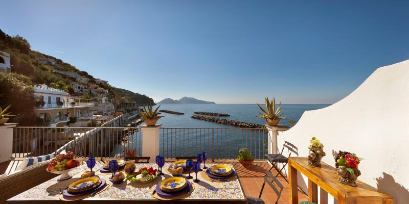 Sorrento Allegra | Picturesque Apartment With Private Beach Access & Panoramic Sea Views To Rent In Sorrento, Italy 2022/2023