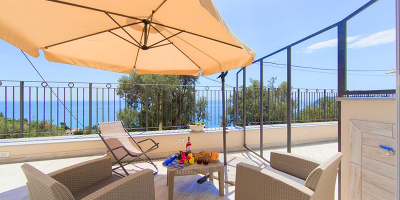2 bedroomed apartment with sea view near Alassio