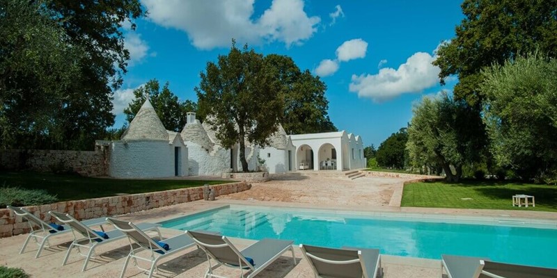 Modern 3 bedroomed Trullo with private pool in the Itria valley of Puglia