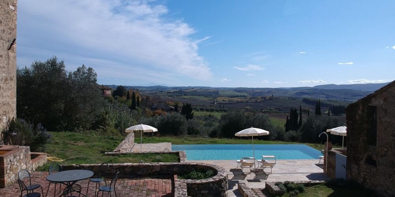 Low priced apartment for 4 people with swimming pool in the Chianti region of Tuscany New Pool 1