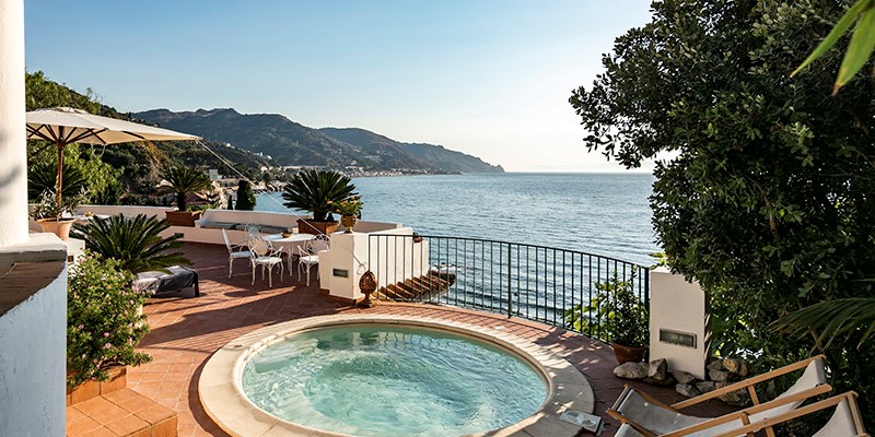 Wonderful sea front villa in Taormina - sea view