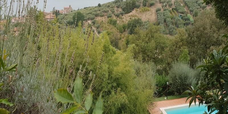 Great villa in Umbria with private pool surrounded by woodland & within walking distance from San Felicano